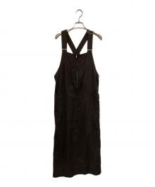 SLOBE IENA（スローブ イエナ）の古着「アイラインジャンパースカート」｜ブラウン