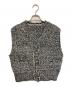 Spick and Span（スピックアンドスパン）の古着「ツィードニットベスト」｜ブラック×ホワイト