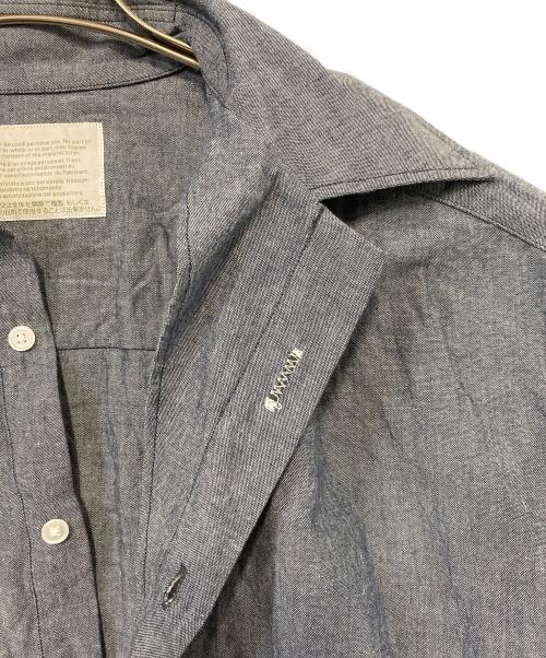 KOLOR（カラー）KOLOR (カラー) ハーフボタンシャツ ブルー サイズ:3の古着・服飾アイテム