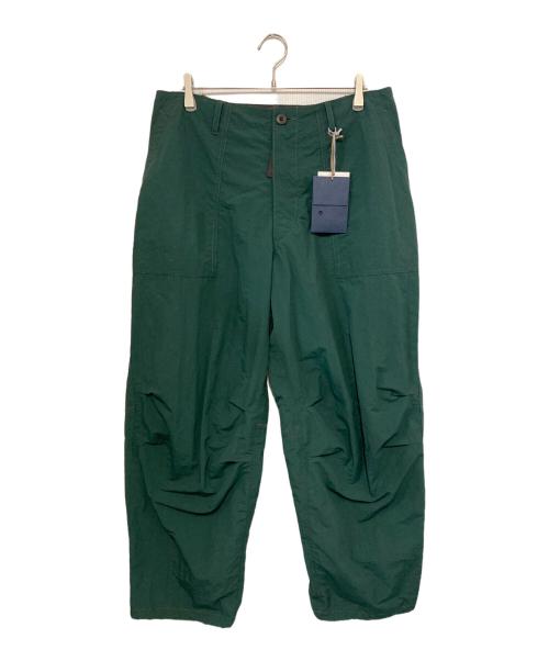 KOLOR（カラー）KOLOR (カラー) ナイロンドローコードパンツ グリーン サイズ:4の古着・服飾アイテム