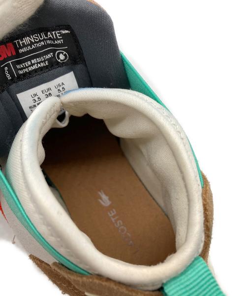 LACOSTE（ラコステ）LACOSTE (ラコステ) ハイカットスニーカー アイボリー×ブラウン サイズ:23cmの古着・服飾アイテム