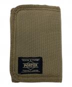PORTERポーター）の古着「キーリング付コインケース」｜カーキ