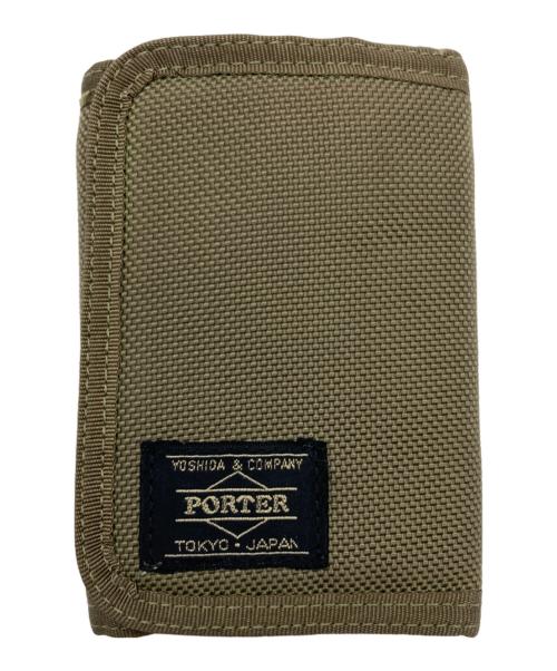 PORTER（ポーター）PORTER (ポーター) キーリング付コインケース カーキの古着・服飾アイテム