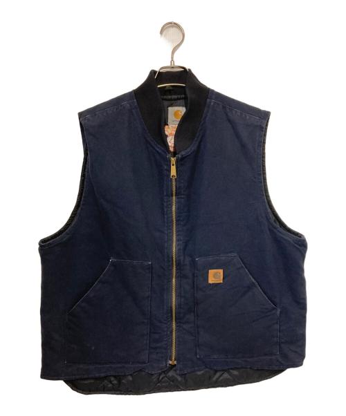 CarHartt（カーハート）CarHartt (カーハート) ダック地ベスト ネイビー サイズ:不明の古着・服飾アイテム