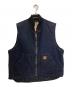 CarHartt（カーハート）の古着「ダック地ベスト」｜ネイビー