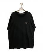 Calvin Kleinカルバンクライン）の古着「ロゴ刺繍Tシャツ」｜ブラック