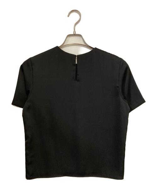 NOLLEY'S（ノーリーズ）NOLLEY'S (ノーリース) オトナサテンTブラウス ブラック サイズ:36の古着・服飾アイテム