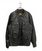 hudson leatherハドソンレザー）の古着「レザージャケット」｜ブラック