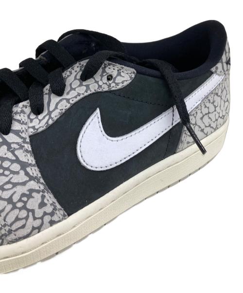 NIKE（ナイキ）NIKE (ナイキ) AIR JORDAN1 RETRO LOW グレー×ブラック サイズ:27の古着・服飾アイテム