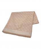 LOUIS VUITTONルイ ヴィトン）の古着「ウールシルクモノグラム大判ショール / ストール」｜ピンク