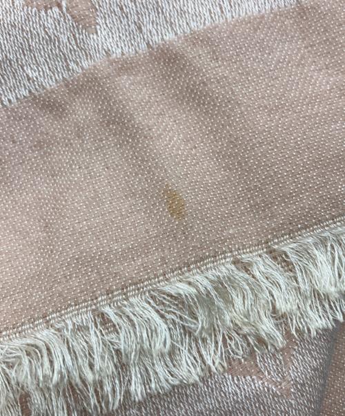 LOUIS VUITTON（ルイ ヴィトン）LOUIS VUITTON (ルイ ヴィトン) ウールシルクモノグラム大判ショール / ストール ピンクの古着・服飾アイテム