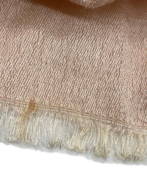 LOUIS VUITTON（ルイ ヴィトン）LOUIS VUITTON (ルイ ヴィトン) ウールシルクモノグラム大判ショール / ストール ピンクの古着・服飾アイテム