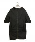 MARNIマルニ）の古着「ショートパフスリーブジップコート」｜グレー