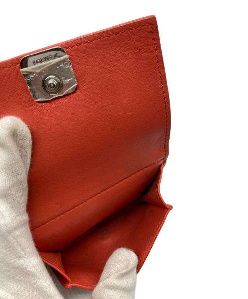 LOEWE（ロエベ）LOEWE (ロエベ) アナアグラムトライフォールドウォレット オレンジの古着・服飾アイテム