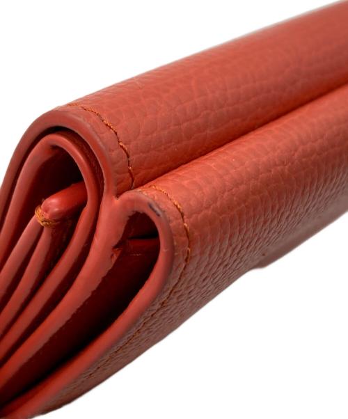 LOEWE（ロエベ）LOEWE (ロエベ) アナアグラムトライフォールドウォレット オレンジの古着・服飾アイテム