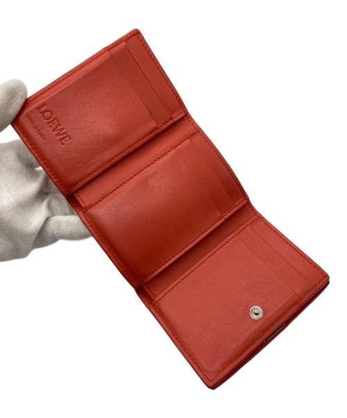 LOEWE（ロエベ）LOEWE (ロエベ) アナアグラムトライフォールドウォレット オレンジの古着・服飾アイテム