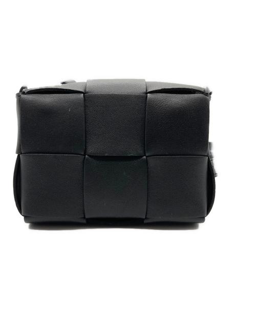 BOTTEGA VENETA（ボッテガベネタ）BOTTEGA VENETA (ボッテガベネタ) カセットCANDY イントレチャート ショルダーバッグ ブラックの古着・服飾アイテム