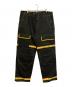 MARITHE+FRANCOIS GIRBAUD（マリテフランソワジルボー）の古着「ジルボー シャトルパンツ」｜ブラック×イエロー