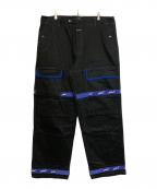 MARITHE+FRANCOIS GIRBAUDマリテフランソワジルボー）の古着「ジルボー シャトルパンツ」｜ブラック×ブルー