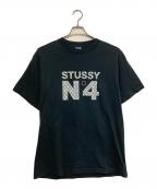 stussyステューシー）の古着「OLDモノグラムロゴTシャツ」｜ネイビー