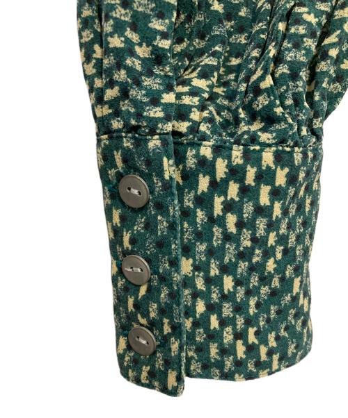 6(ROKU) BEAUTY&YOUTH（ロク ビューティーアンドユース）6(ROKU) BEAUTY&YOUTH (ロク ビューティーアンドユース) PRINT ONE PIECE グリーン サイズ:36の古着・服飾アイテム