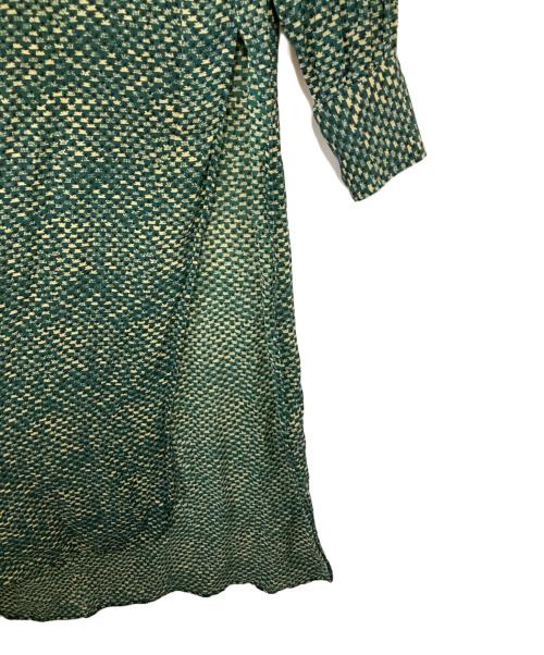 6(ROKU) BEAUTY&YOUTH（ロク ビューティーアンドユース）6(ROKU) BEAUTY&YOUTH (ロク ビューティーアンドユース) PRINT ONE PIECE グリーン サイズ:36の古着・服飾アイテム