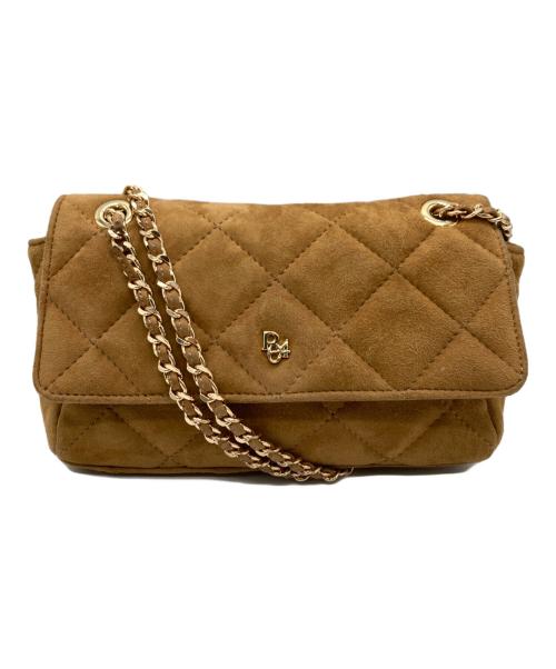 PARIS/64（パリ64）PARIS/64 (パリ64) Versailles Mini/スウェードキルティングハンドバッグ ブラウンの古着・服飾アイテム