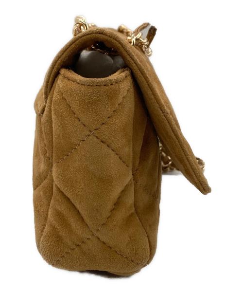 PARIS/64（パリ64）PARIS/64 (パリ64) Versailles Mini/スウェードキルティングハンドバッグ ブラウンの古着・服飾アイテム