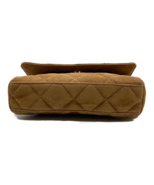 PARIS/64（パリ64）PARIS/64 (パリ64) Versailles Mini/スウェードキルティングハンドバッグ ブラウンの古着・服飾アイテム