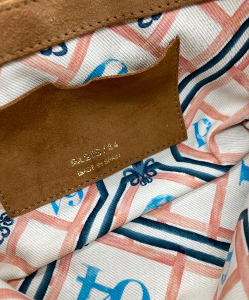 PARIS/64（パリ64）PARIS/64 (パリ64) Versailles Mini/スウェードキルティングハンドバッグ ブラウンの古着・服飾アイテム