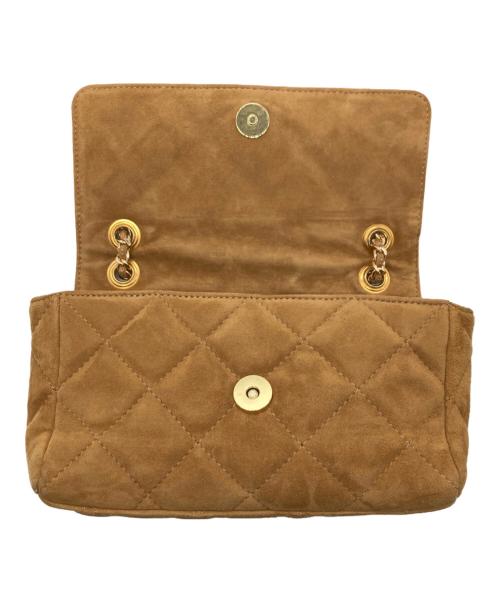 PARIS/64（パリ64）PARIS/64 (パリ64) Versailles Mini/スウェードキルティングハンドバッグ ブラウンの古着・服飾アイテム