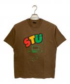 stussyステューシー）の古着「JAMAICA TEE」｜ブラウン