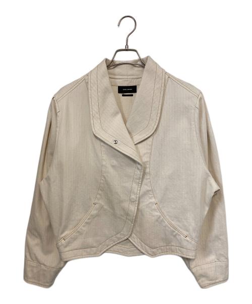 ISABEL MARANT（イザベルマラン）ISABEL MARANT (イザベルマラン) PAULINE JACKET/カーブステッチバルーンジャケット アイボリー サイズ:36の古着・服飾アイテム