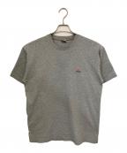 stussyステューシー）の古着「ワンポイント刺繍Tシャツ」｜グレー