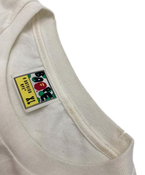 A BATHING APE（ア ベイシング エイプ）A BATHING APE (ア ベイシング エイプ) COLLAGE TEE/ロゴプリントカレッジTシャツ ホワイト サイズ:XLの古着・服飾アイテム