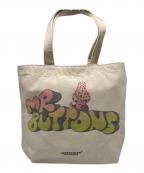 UNDERCOVERISMアンダーカバーイズム）の古着「MR BUTTONS TOTE BAG / トートバッグ」｜アイボリー
