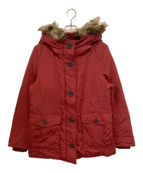 Comptoir des Cotonniers（コントワー・デ・コトニエ）Comptoir des Cotonniers (コントワー・デ・コトニエ) ファー付ダウンジャケット レッド サイズ:Ⅼの古着・服飾アイテム