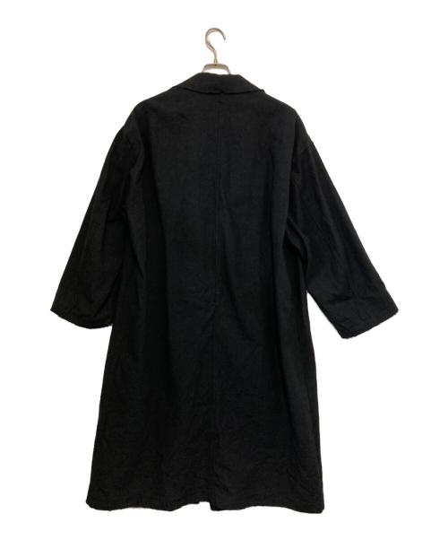 FRAMeWORK（フレームワーク）FRAMeWORK (フレームワーク) 綿麻プレーンコート ブラック サイズ:38の古着・服飾アイテム