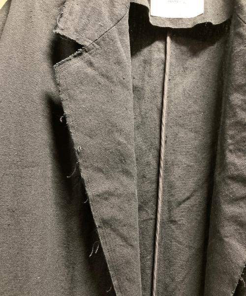 FRAMeWORK（フレームワーク）FRAMeWORK (フレームワーク) 綿麻プレーンコート ブラック サイズ:38の古着・服飾アイテム