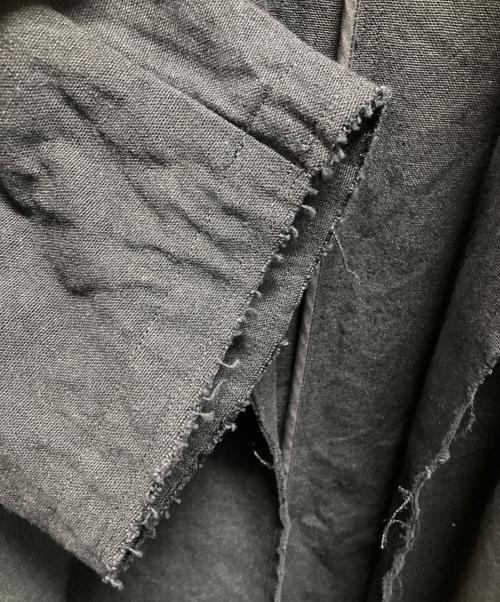 FRAMeWORK（フレームワーク）FRAMeWORK (フレームワーク) 綿麻プレーンコート ブラック サイズ:38の古着・服飾アイテム