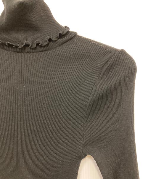 aromatique（アロマティック）aromatique (アロマティック) ウールシルクハイネックニット ブラック サイズ:Ｍの古着・服飾アイテム