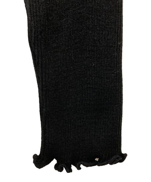 aromatique（アロマティック）aromatique (アロマティック) ウールシルクハイネックニット ブラック サイズ:Ｍの古着・服飾アイテム