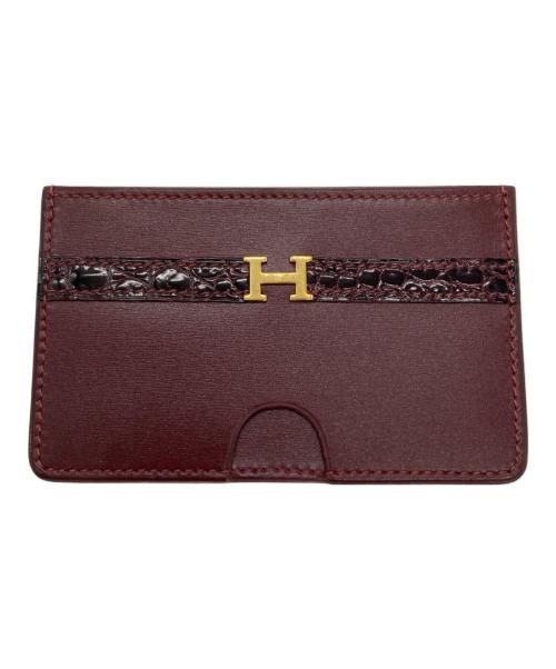 HERMES（エルメス）HERMES (エルメス) カードケース ボルドーの古着・服飾アイテム