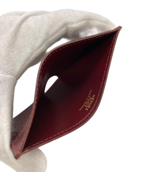 HERMES（エルメス）HERMES (エルメス) カードケース ボルドーの古着・服飾アイテム
