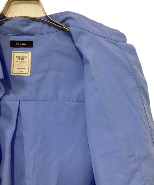 anuans（アニュアンス）anuans (アニュアンス) スタンダードシャツ ブルー サイズ:ＦＲＥＥの古着・服飾アイテム