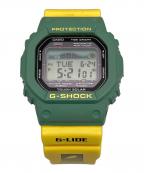 CASIOカシオ）の古着「G-SHOCK デジタルウォッチ」｜イエロー×グリーン