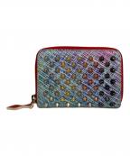 Christian Louboutinクリスチャン・ルブタン）の古着「パネトーネスパイクスタッズコインケース」｜マルチカラー