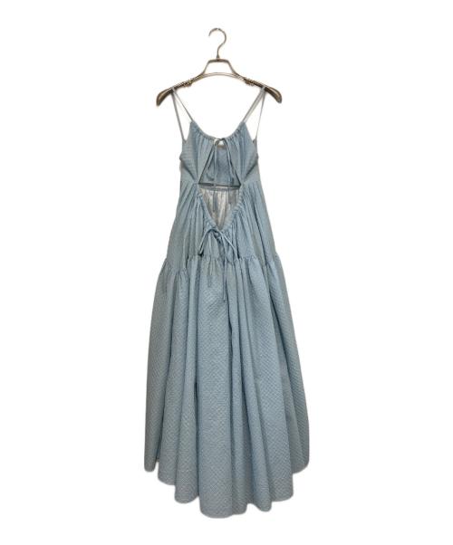 HYEON（ヘヨン）HYEON (ヘヨン) jacquard cami onepiece / ジャガードキャミワンピース ブルー サイズ:FREEの古着・服飾アイテム