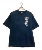 stussyステューシー）の古着「プリントTシャツ」｜ネイビー