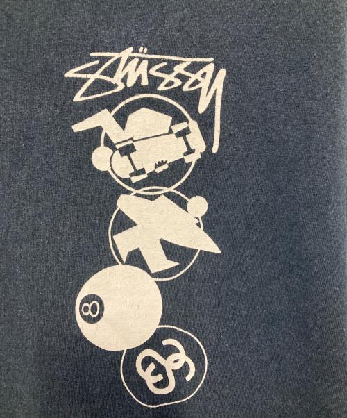 stussy（ステューシー）stussy (ステューシー) プリントTシャツ ネイビー サイズ:ＸＬの古着・服飾アイテム
